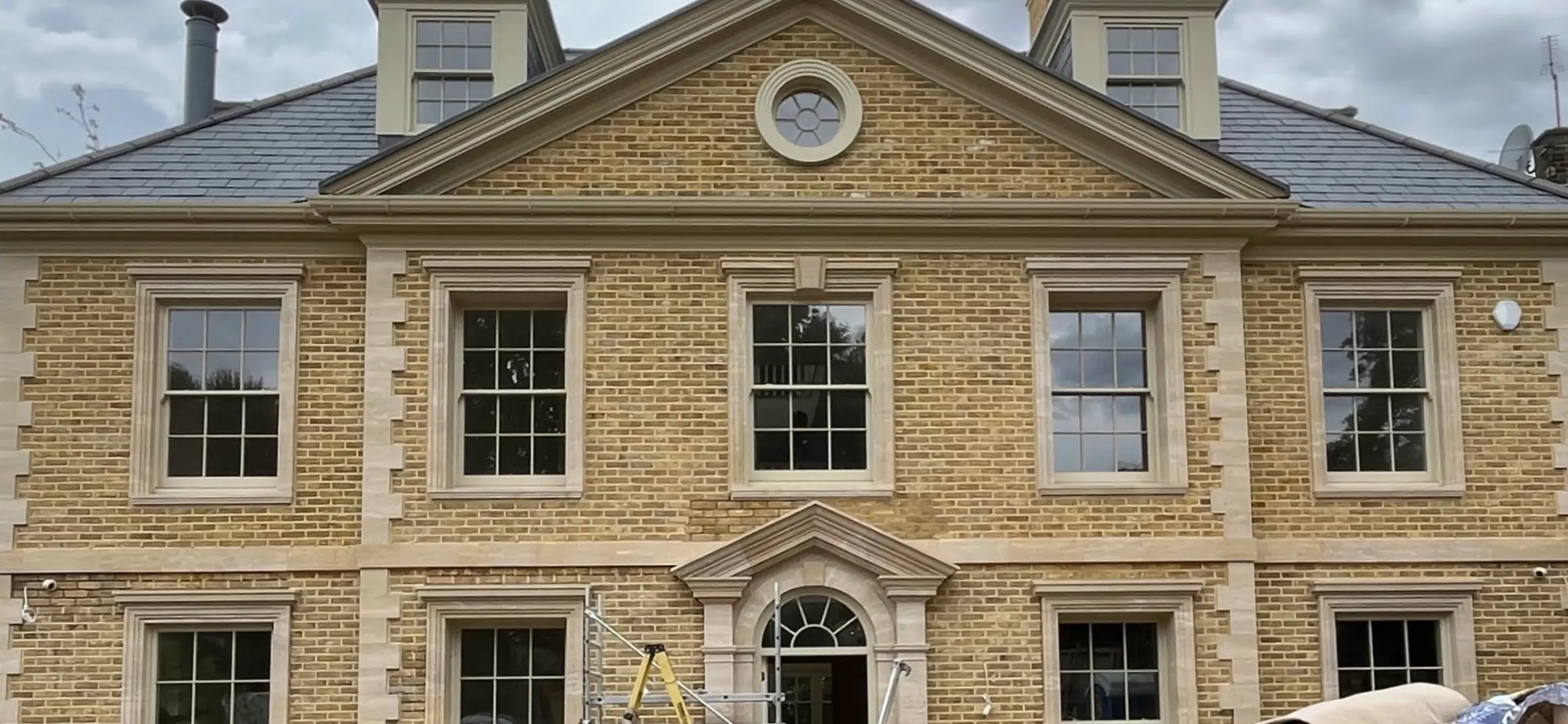 Lime mortar repointing on a period property in Coombe, Kingston upon Thames