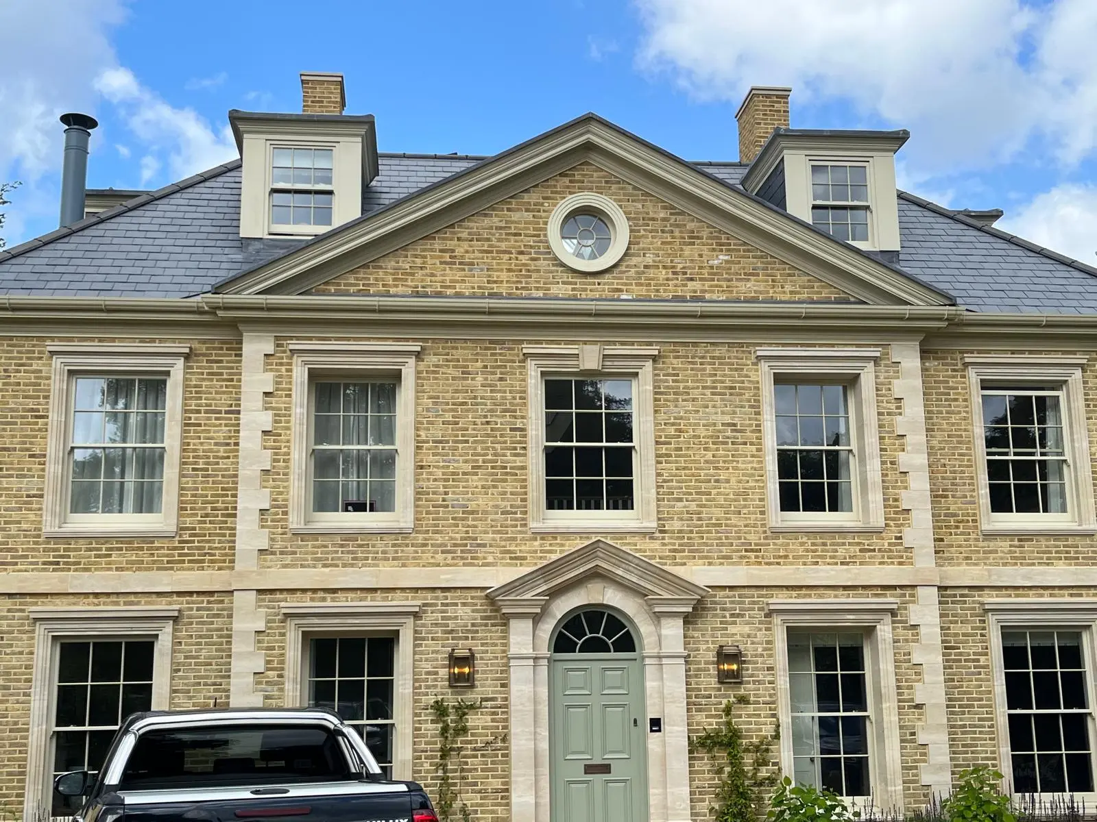 Lime mortar repointing on period property in Redbridge, East London