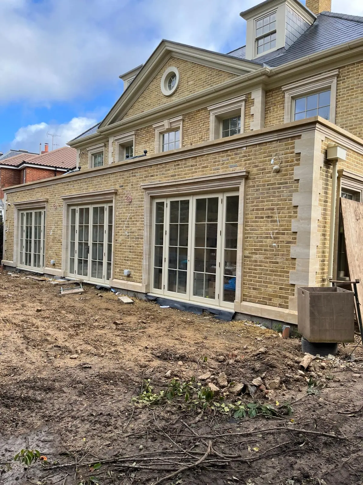 Lime weather-struck repointing, Wimbledon